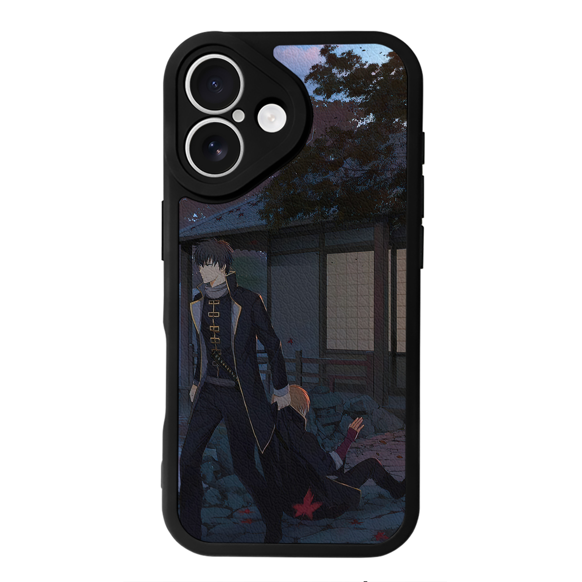 （画像用） ぎんたま 坂田銀時（さかたぎんとき） 神楽 志村新八（しむら しんぱち） GINTAMA Sakata Gintoki Kagura Shimura Shinpachi 【iPhone 16シリーズ対応】シリコンスマホケース（レザー調） 材質：シリコン
